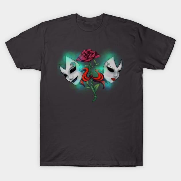 Masquerade masks T-Shirt by Minx Haven